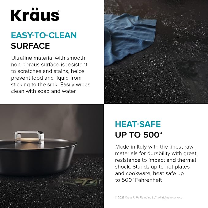 KRAUS Bellucci 25-inch Granite Workstation Drop In Top Mount Single Bowl Kitchen Sink in Metallic Grey with Accessories, KGTW12-25MGR