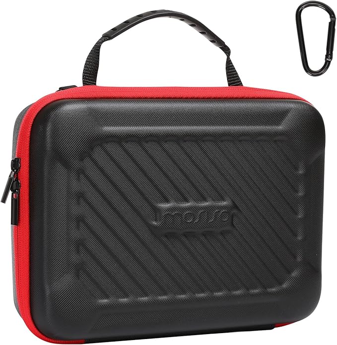 MOSISO Camera Case Compatible with GoPro Hero 13/12/11/10/9/8/7, Hard Travel Carrying Case Compatible with AKASO EK7000/V50/Brave 4/7 LE/8, EVA Case with Handle & Snap Hook for Action Camera, Black