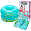 Travel Potty Seat for Toddlers - Inflatable Portable Toilet Kids Chair, Foldable Compact Lightweight Potty for Camping Road Trips, Outdoor Car Travel, Holds 66 lbs and 20 Durable Disposable Bags