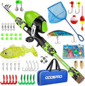 ODDSPRO Kids Fishing Pole Pink, Portable Telescopic Fishing Rod and Reel Combo Kit - with Spincast Fishing Reel Tackle Box for Girls, Youth