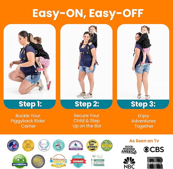 Piggyback SCOUT Toddler Carrier Backpack Deluxe with 6-Piece Accessory Set: Hip Belt, Carry Bag, Side Pocket, Mud Flap, Water Bottle & More - For Ages 2-4 (Under 50 lbs) - Hiking & Travel