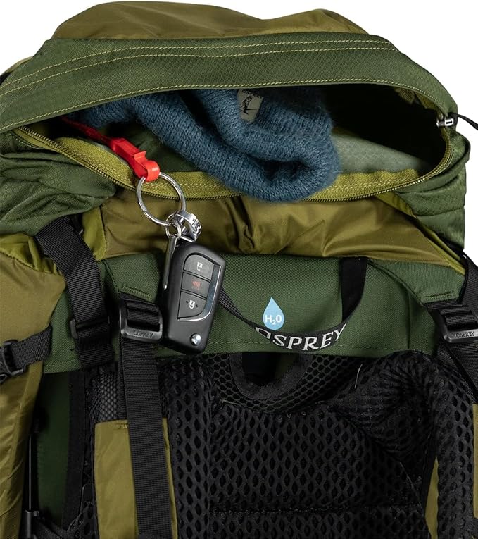 Osprey Atmos AG LT 50L Men's Backpacking Backpack, Scenic Valley/Green Peppercorn, L/XL