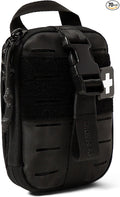 My Medic Sidekick - Camping Hiking and Backpacking First Aid Kit - 70 Items - HSA and FSA Eligible - Small Ifak Great for Travel or Motorcycle - Portable Emergency Kit – Black