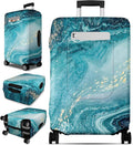 Slohif Luggage Cover for Suitcase Tsa Approved Protector - Luggage Sleeve Large Suit Case Cover Travel Stretch Baggage Case Protective Washable Fit 18-20 Inch Sea Wave XS