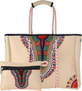 QOGiR Neoprene Multipurpose Beach Bag Tote with Inner Zipper Pocket … … … …