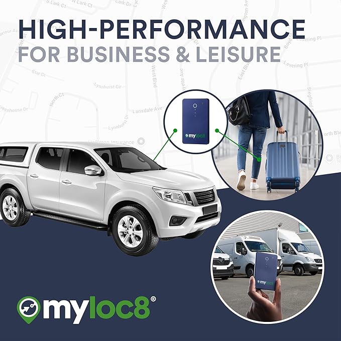 GPS Luggage Tracker for Suitcases TSA Approved, Android & iOS Compatible - Real-Time Tracking Device for Travel - Smart Tag with Bag Opening Alert - Long Battery Life (4-Mo Subscription Included)