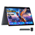 HP OmniBook X Flip 2-in-1 16" 2K Copilot+ PC Touch Laptop, Intel Core Ultra 9 288V, 32GB LPDDR5X, 2TB Storage (1TB SSD+1TB Docking Station), Intel Arc 140V GPU, Backlit Keyboard, Win 11, Gray