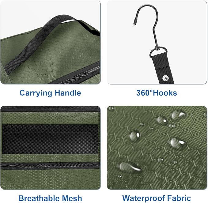Suitcase Organizer, Travel Luggage Organizer Portable Hanging Travel Shelves Collapsible Hanging Packing Cubes for Carry on Suitcase
