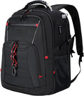 KROSER Travel Laptop Backpack 18.4 inch XXXL Computer Backpack Stylish College Backpack with RFID Pockets USB Charging Port REFLECTIVE STRIPS Water-Repellent Day pack for Business/Men
