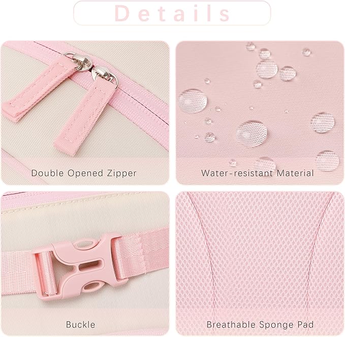 Lightweight Cute Kids Backpack for School Kindergarten Elementary Backpacks for Gilrs ages 6-8-10 (Pink Cream)