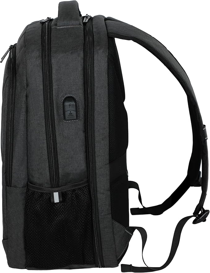 Lenovo B325 Laptop Backpack, 35L, Anti-Theft Travel Backpack, External USB Port, Water-Resistant, Luggage Strap, Fits 16-Inch Laptops, Durable Work & Commute Bag for Men & Women, Gifts for Travelers