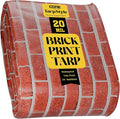 Core Tarps Extreme Heavy Duty 20 Mil Tarp Cover, Waterproof, UV Resistant, Rip and Tear Proof, Poly Tarpaulin with Reinforced Edges for Roof, Camping, Patio, Pool, Boat (Bricks/Black 40′ X 60′)
