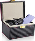 TICONN Faraday Box, Car Key Fob Protector, Carbon Fiber Signal Blocker for Keyless Fob, RFID Signal Blocking Pouch Cage