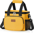 Lifewit Medium Lunch Bag Insulated Lunch Box Soft Cooler Cooling Tote for Adult Men Women, Orange 12-Can (9L)