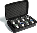 8 slots Watch Case, hard watch storage case, hard watch box, padded case for watch display and organization