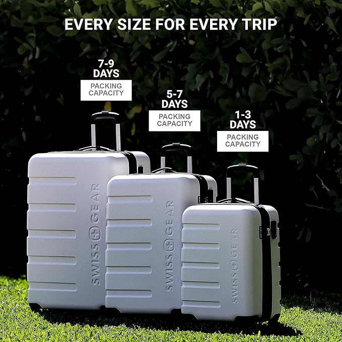 SwissGear 7366 Hardside Expandable Luggage with Spinner Wheels, Cobalt, Carry-On 19-Inch