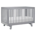 Babyletto Hudson 3-in-1 Convertible Baby Crib - GREENGUARD Gold Certified Convertible Crib to Toddler Bed & Daybed - Wooden Baby Bed with 4 Adjustable Mattress Heights - Strong & Easy Assembly - Grey
