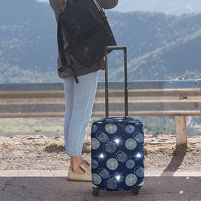 HYPER VENTURE Washable Luggage Cover - Fashion Suitcase Protector Fits 27-30 Inch Luggage (Sparkler, L)