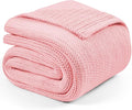 L'AGRATY Knitted Weighted Blanket - 50"x60" 10lbs Cooling Chunky Knit Heavy Blanket for Adults Braided Crochet Throw Thick Cable Yarn Knit Decorative No Beads Evenly Weighted Machine Washable