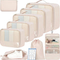BAGAIL 9 Set Packing Cubes Luggage Packing Organizers for Travel Accessories