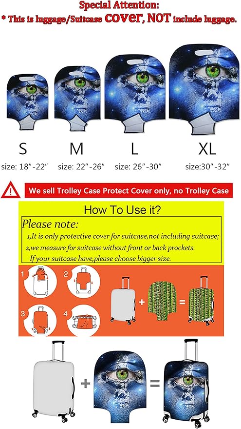 Sea Turtles Luggage Cover Anti-scratch Dustproof Suitvase Protector Fits 26-29 Inch