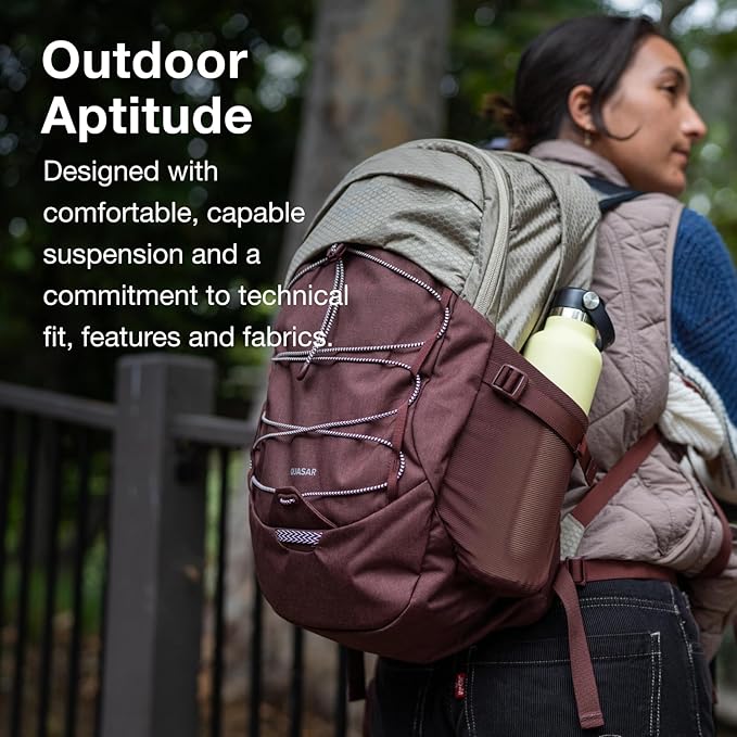 Osprey Quasar 26L Commuter Backpack, Green Tunnel/Brindle Brown