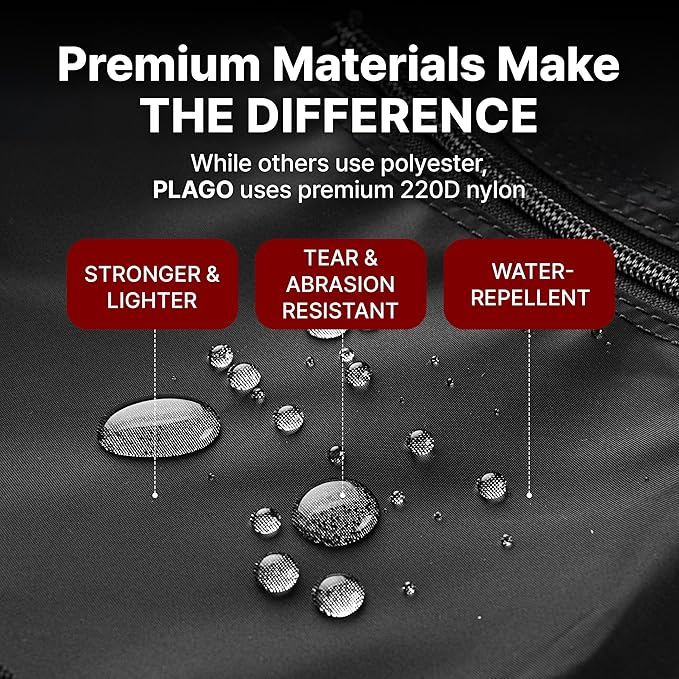 Plago Professional Quality Nylon Extra Large Duffel Bag, Lightweight Foldable Water Repellent, Cargo for Travel, Folding Bike, Tent Mattress Closet Storage (XXXL: 262L capacity (39""x28""x14.6""))