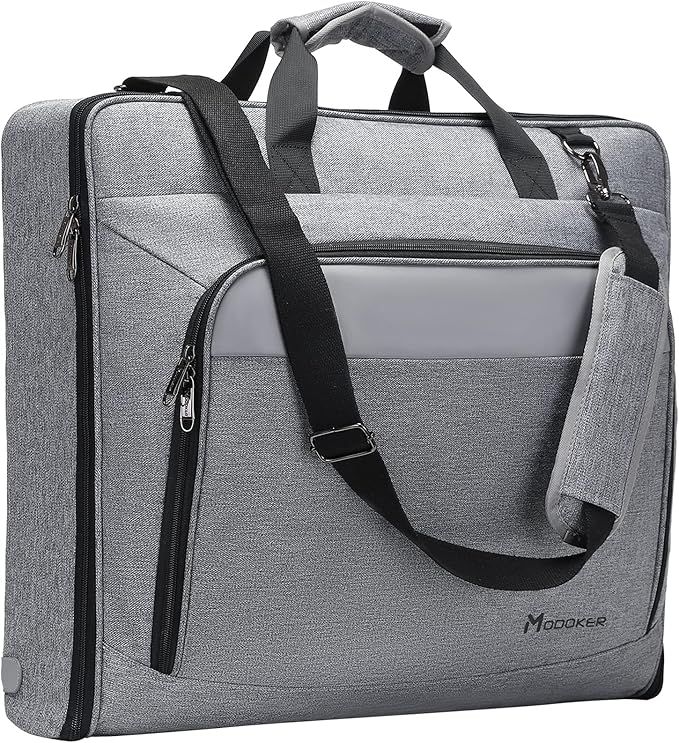 Modoker Suit Luggage Garment Bag with Shoulder Strap, Suit Carry on Bag Hanging Suitcase Garment Bags for Men Women Business Travel