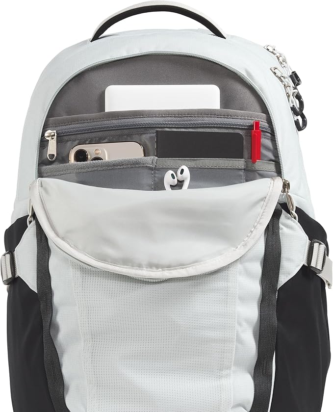 The North Face Recon Everyday Laptop Backpack - PFAS Free, Tin Grey Dark Heather/Asphalt Grey/TNF Black-NPF, One Size