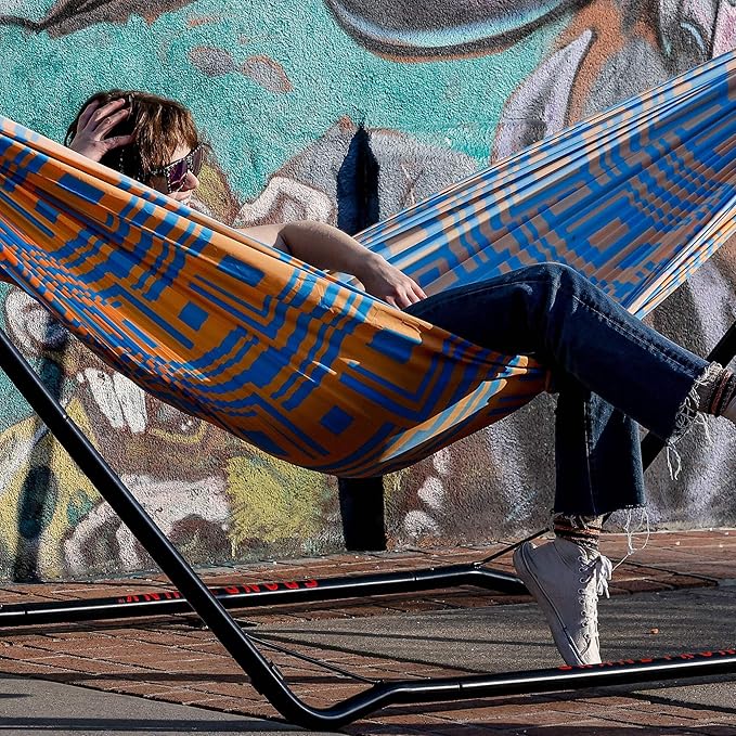 Grand Trunk TrunkTech Double Hammock | Portable Camping Hammock | Accessories for Outdoor, Indoor, Hiking Camping, Backpacking, Travel, Backyard, Beach (Vista)