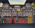 Car Trunk Organizer,Large Capacity Backseat Trunk Organizer(42"*18"),Collapsible Car Storage Bag with 8 Pocekt,Car Organizer for SUV/MPV/Truck - Leopard print