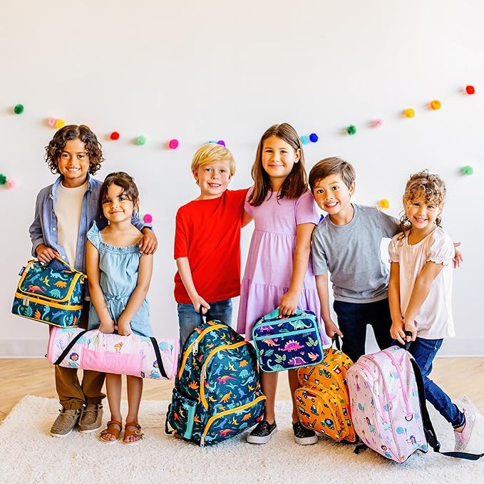 Wildkin Kids Insulated Lunch Box Bag for Boys & Girls, Reusable Kids Lunch Box is Perfect for Elementary, Ideal Size for Packing Hot or Cold Snacks for School & Travel Bento Bags (Sky Blue)