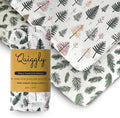 Quiggly Travel Crib Sheets for Guava Lotus, 2 Pack Organic Cotton Jersey Knit, Vibrant Forrest & Tree Patterns - Fits Travel Crib Mattresses for Boys & Girls